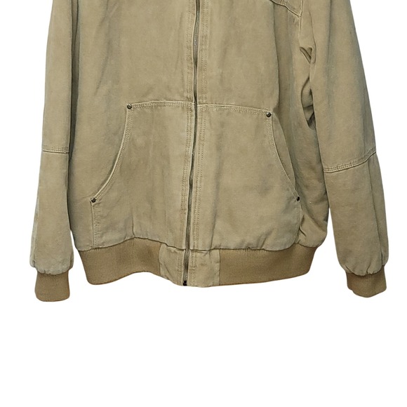 G.H. Bass & Co Mens Sherpa Lined Hooded Cotton Workwear Jacket XXL Chore Outdoor - Picture 4 of 14